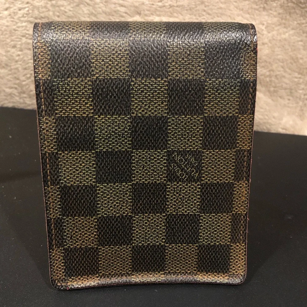 LOUIS VUITTON Damier Ebene Portefeiulle Florin Bifold Brown Checkered Wallet